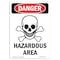Signmission OSHA Sign, 10" Height, Rigid Plastic, Hazardous Atmosphere, Portrait, V-1807 OS-DS-P-710-V-1807 - alternate 1
